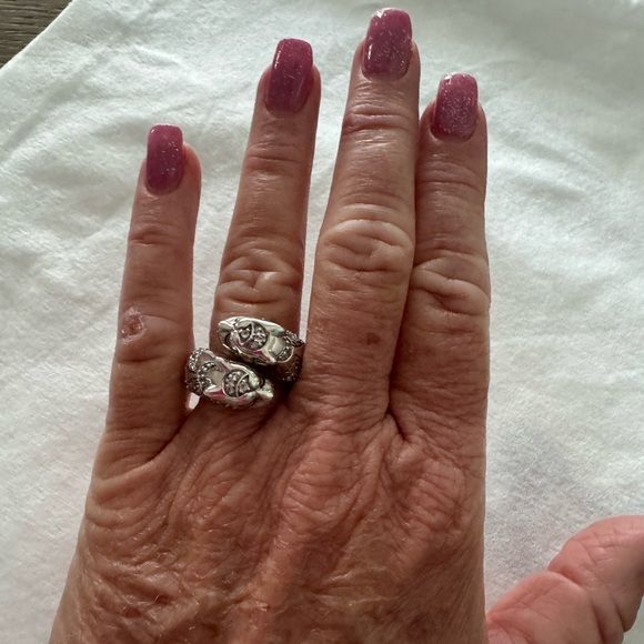 John Hardy Sterling Silver Palu Macan Tiger Bypass Ring Sz 6 - Picture 2 of 6